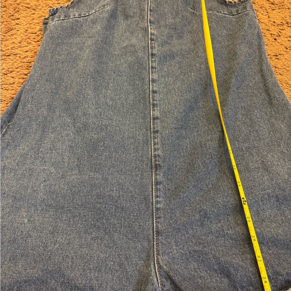 SHEIN Denim Romper Sleeveless Size L 8 10 - Picture 5 of 11